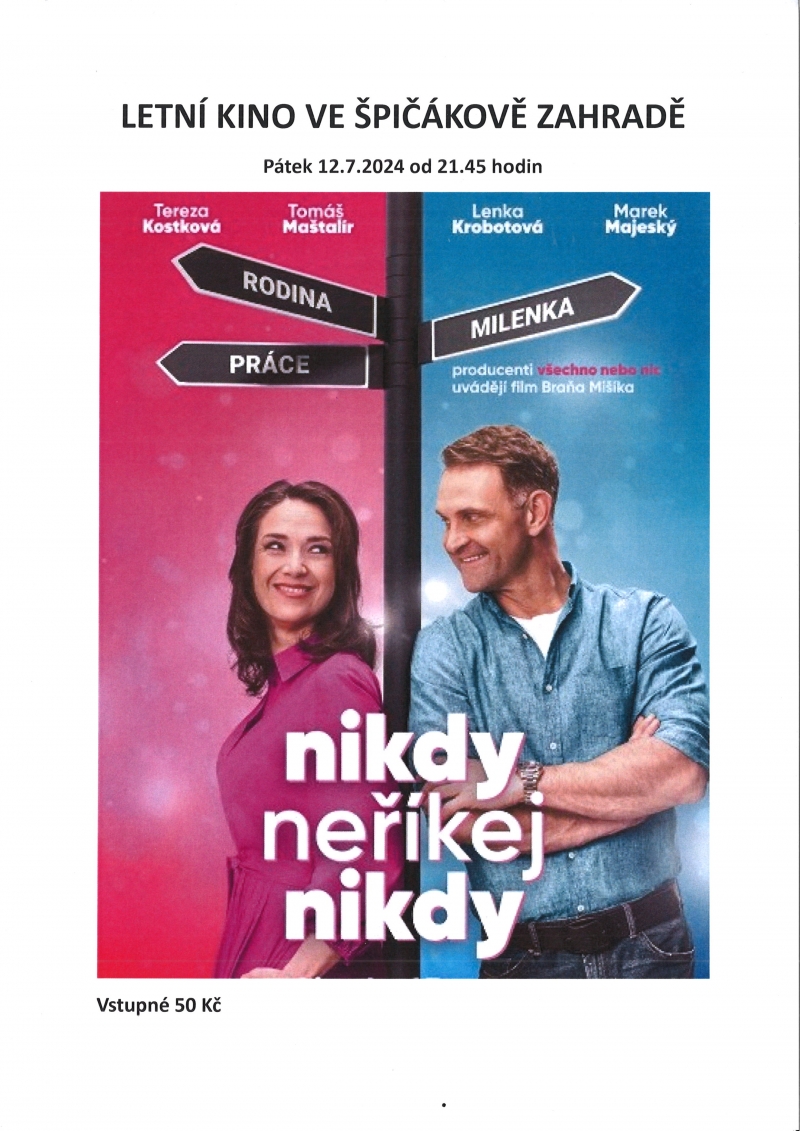 Letní kino - Nikdy neříkej nikdy